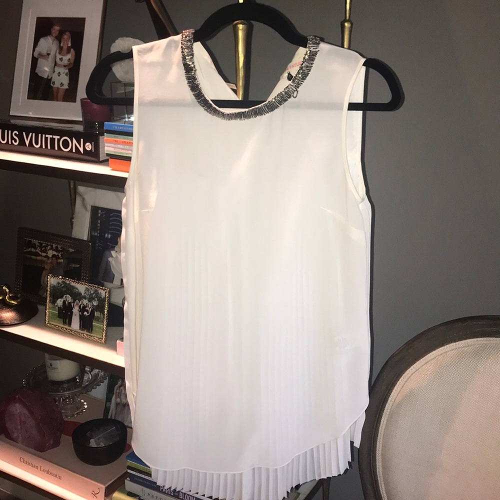 Rebecca Taylor white silk top